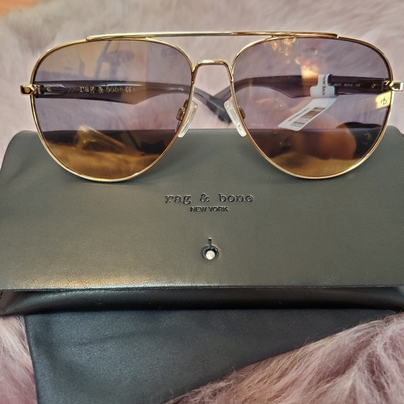 Rag Bone 62mm Aviator Sunglasses Nwt 